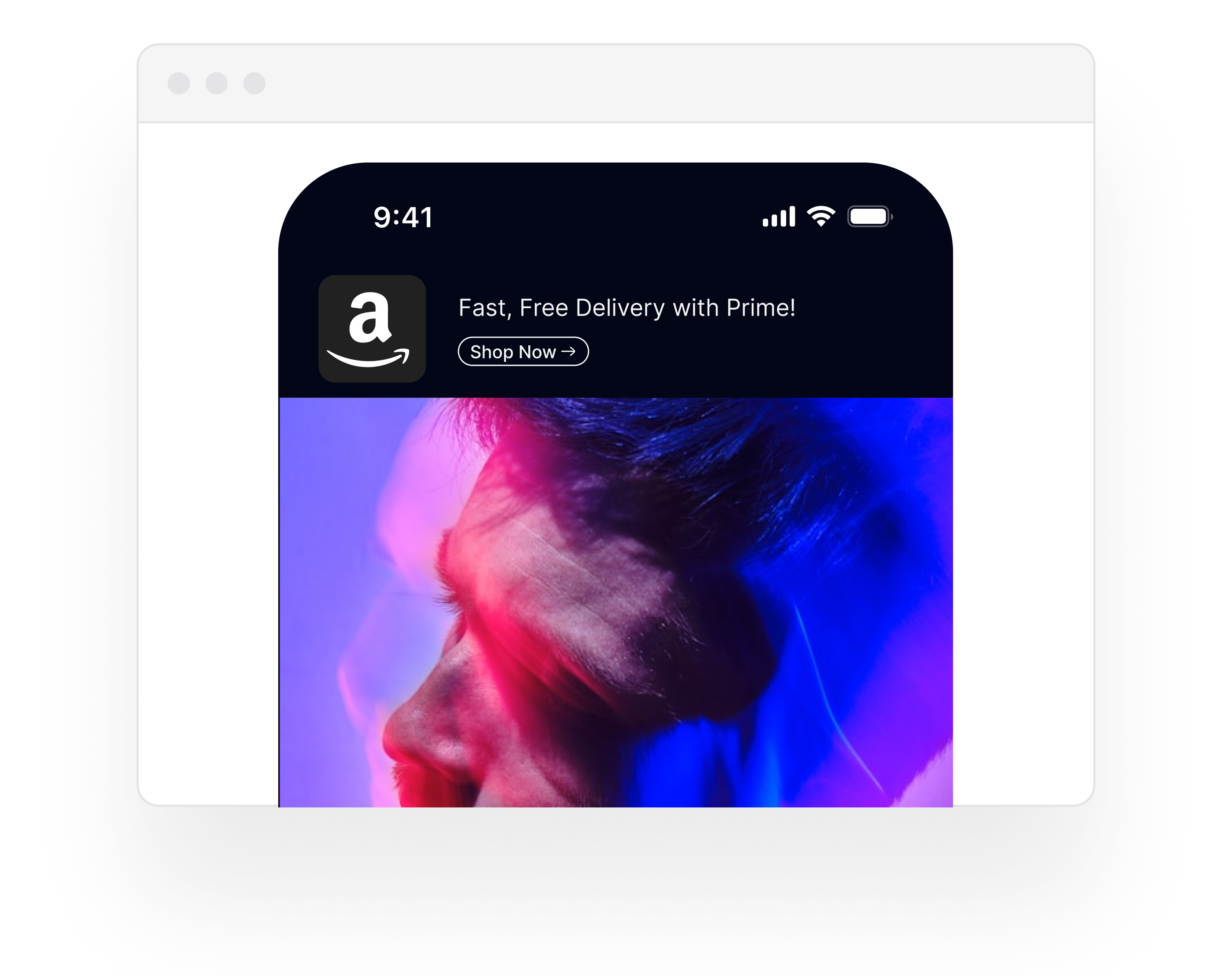 Your ad appears where followers actually click